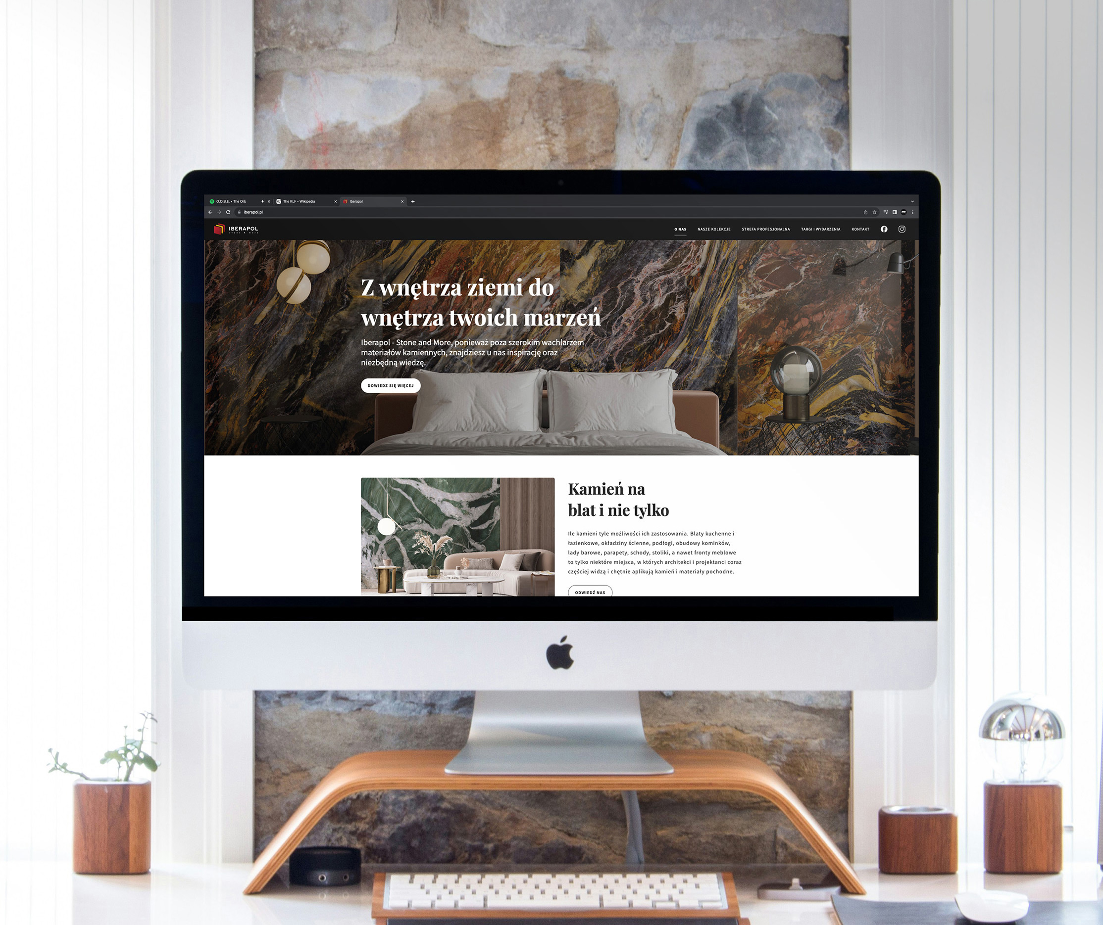 iMac ze stroną główną Iberapol